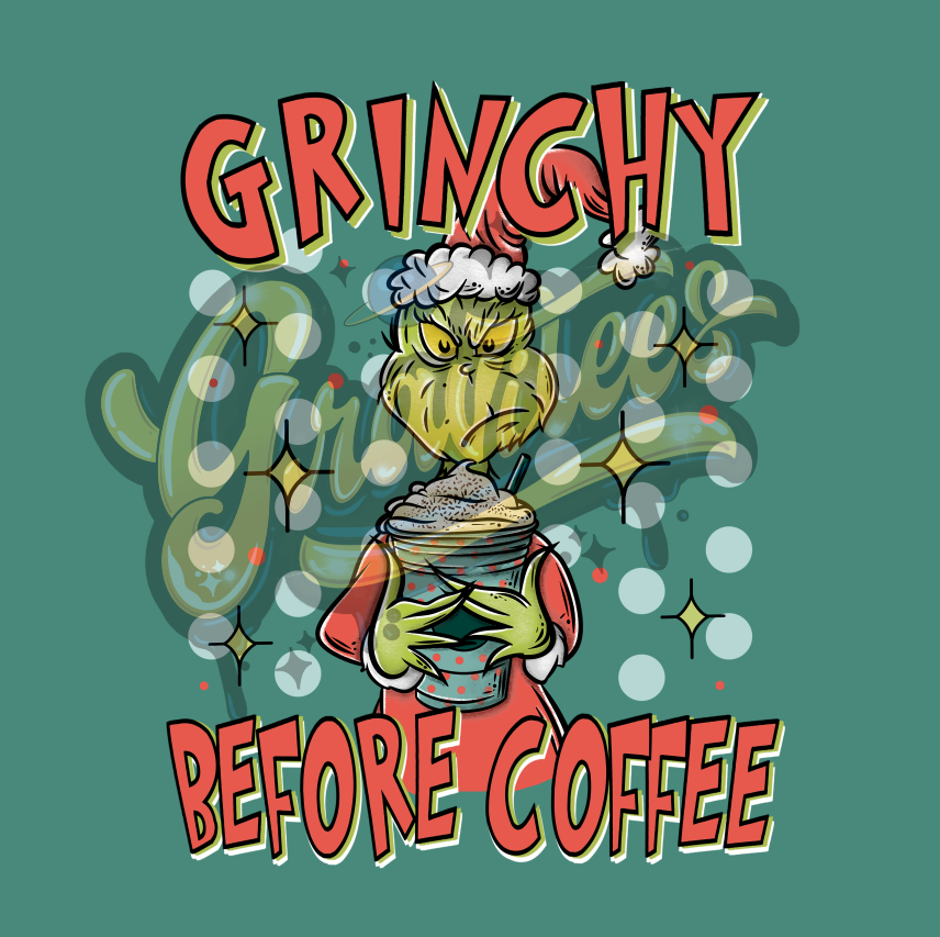 Grouchy Coffee Clipart, Christmas Movie PNG, Christmas Clipart, Coffee Clipart for DTF or Shirt Printing, PNG Only!
