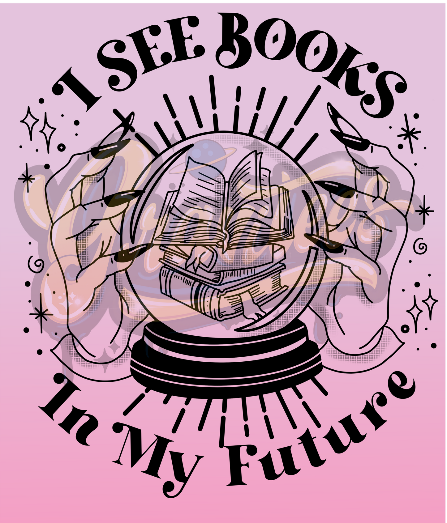 I See Books In My Future PNG, Book Lover Clipart for DTF or Shirt Printing, PNG Only!