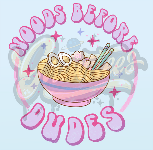 Noods Before Dudes PNG, Ramen Clipart, Noodles Clipart for DTF or Shirt Printing, PNG Only!