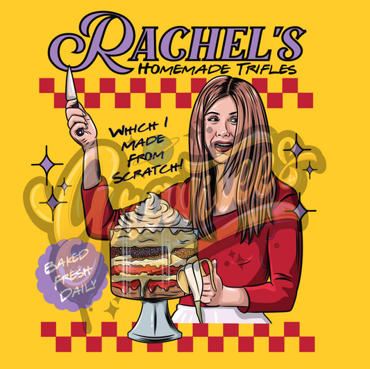 Rachel's Trifles Clipart, Friends Christmas Clipart, Friends Thanksgiving, Thanksgiving Clipart for DTF or Shirt Printing, PNG Only!