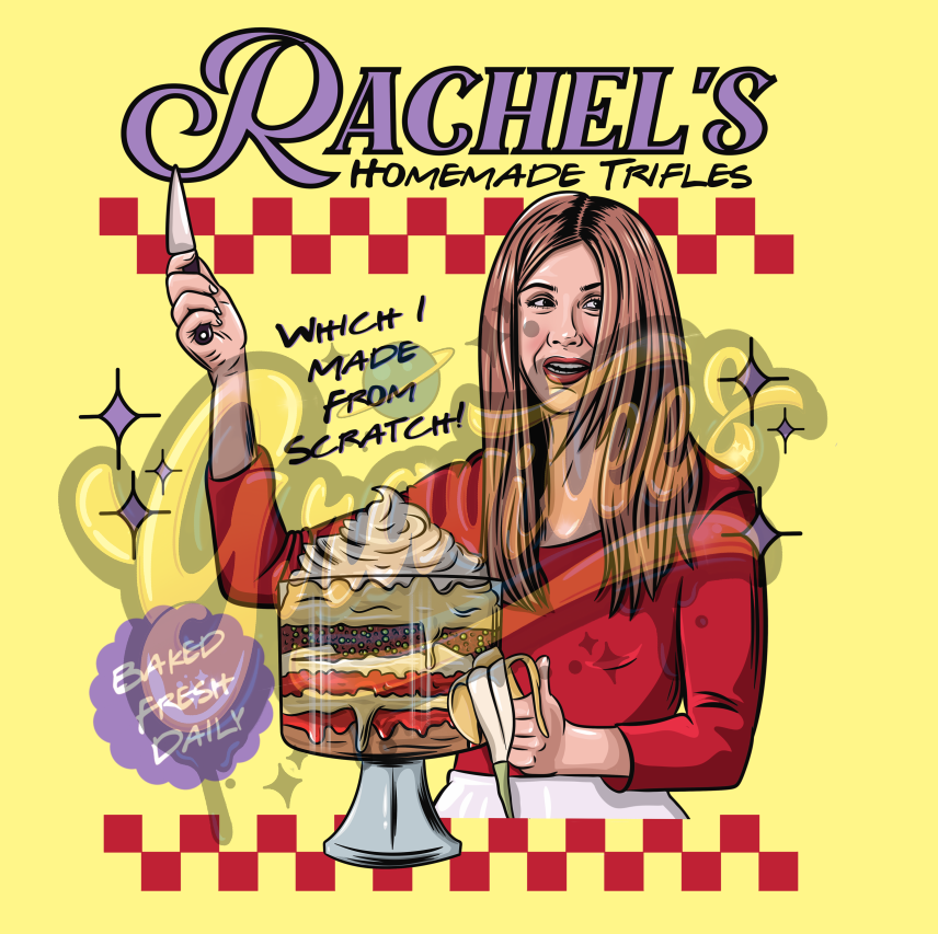 Rachel's Trifles Clipart, Friends Christmas Clipart, Friends Thanksgiving, Thanksgiving Clipart for DTF or Shirt Printing, PNG Only!