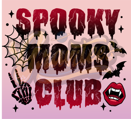Spooky Moms Club PNG, Mom Shirt Clipart for DTF or Shirt Printing, PNG Only!