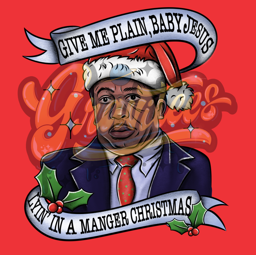 Stanley Hudson Christmas Png, The Office Clipart, The Office Christmas Clipart for DTF or Shirt Printing PNG Only!